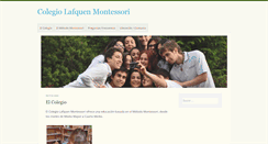 Desktop Screenshot of lafquenmontessori.cl