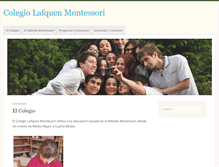 Tablet Screenshot of lafquenmontessori.cl